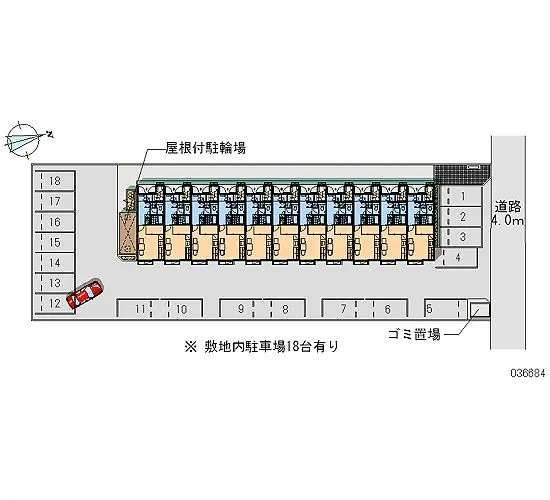 四日市市川北１丁目 月極駐車場
